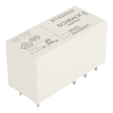 Basic relay, Nominal input voltage: 24 VAC, 2 changeover contacts