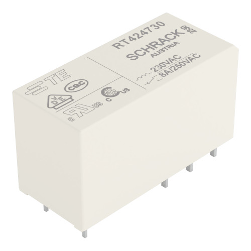 Basic relay, Nominal input voltage: 230 VAC, 2 changeover contacts