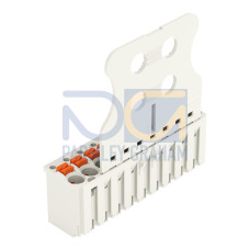 1-conductor female connector, push-button, Push-in CAGE CLAMP&reg;, light gray