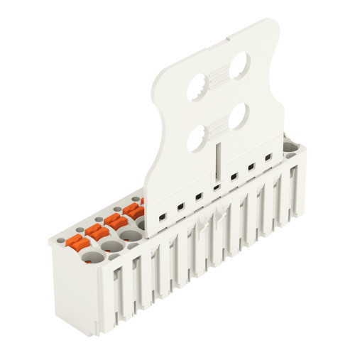 1-conductor female connector, push-button, Push-in CAGE CLAMP&reg;, light gray