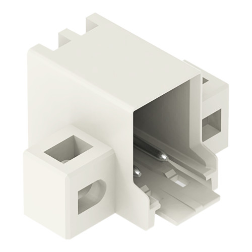 THT male header, 1.0 mm &Oslash; solder pin, angled, light gray