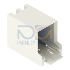 THT male header, 1.0 mm &Oslash; solder pin, angled, light gray