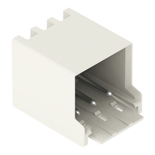 THR male header, 1.0 mm &Oslash; solder pin, angled, light gray