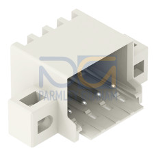 THR male header, 1.0 mm &Oslash; solder pin, angled, light gray