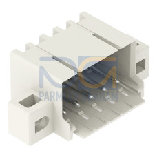 THT male header, 1.0 mm &Oslash; solder pin, angled, light gray