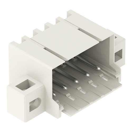 THT male header, 1.0 mm &Oslash; solder pin, angled, light gray