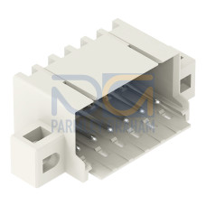 THT male header, 1.0 mm &Oslash; solder pin, angled, light gray