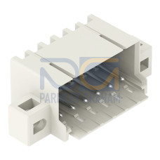 THR male header, 1.0 mm &Oslash; solder pin, angled, light gray