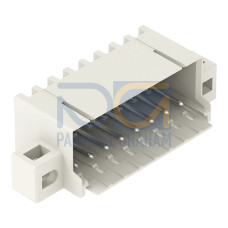 THR male header, 1.0 mm &Oslash; solder pin, angled, light gray