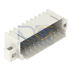 THR male header, 1.0 mm &Oslash; solder pin, angled, light gray