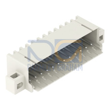 THR male header, 1.0 mm &Oslash; solder pin, angled, light gray