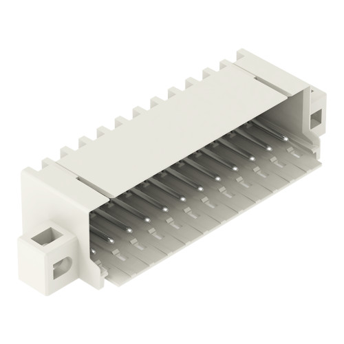 THR male header, 1.0 mm &Oslash; solder pin, angled, light gray