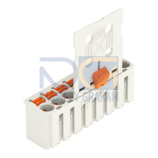 1-conductor female connector, light gray