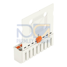 1-conductor female connector, push-button, Push-in CAGE CLAMP&reg;, light gray