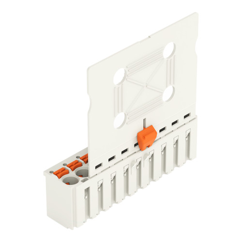 1-conductor female connector, push-button, Push-in CAGE CLAMP&reg;, light gray