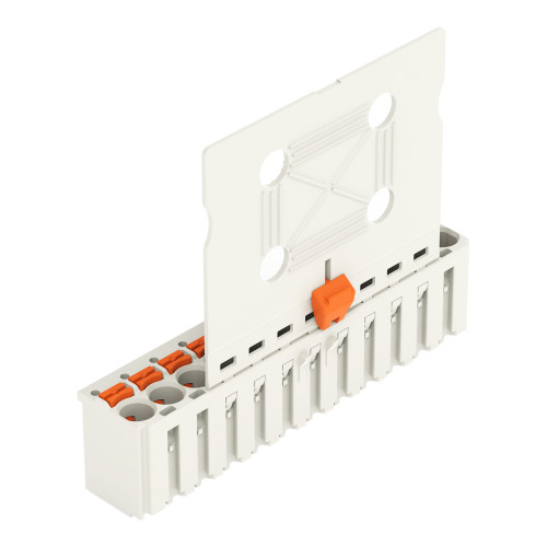 1-conductor female connector, push-button, Push-in CAGE CLAMP&reg;, light gray