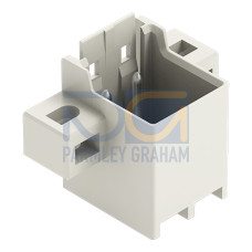 THR male header, 1.4 mm &Oslash; solder pin, straight, light gray