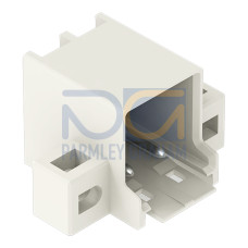 THT male header, 1.4 mm &Oslash; solder pin, angled, light gray