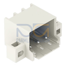 THR male header, 1.4 mm &Oslash; solder pin, angled, light gray