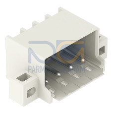 THR male header, 1.4 mm &Oslash; solder pin, angled, light gray