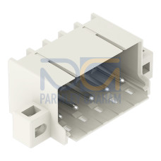 THT male header, 1.4 mm &Oslash; solder pin, angled, light gray