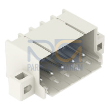 THR male header, 1.4 mm &Oslash; solder pin, angled, light gray