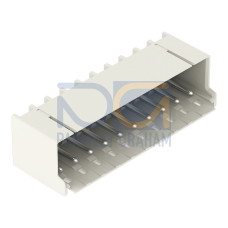 THR male header, 1.4 mm &Oslash; solder pin, angled, light gray