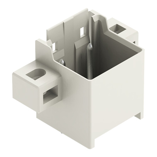 THT male header, 1.4 mm &Oslash; solder pin, straight, light gray