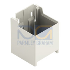 THR male header, 1.4 mm &Oslash; solder pin, straight, light gray