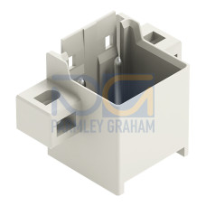 THR male header, 1.4 mm &Oslash; solder pin, straight, light gray