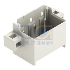 THR male header, 1.4 mm &Oslash; solder pin, straight, light gray