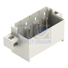 THT male header, 1.4 mm &Oslash; solder pin, straight, light gray