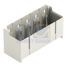 THR male header, 1.4 mm &Oslash; solder pin, straight, light gray