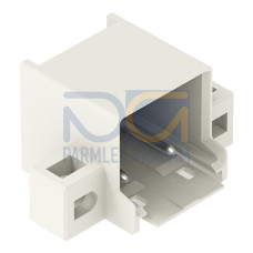 THT male header, 1.4 mm &Oslash; solder pin, angled, light gray