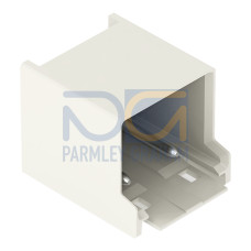 THT male header, 1.4 mm &Oslash; solder pin, angled, light gray