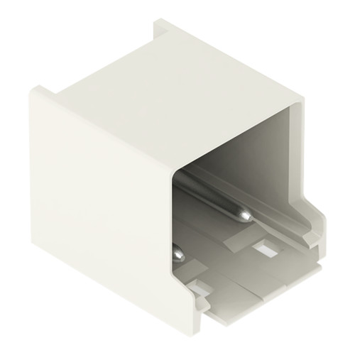 THT male header, 1.4 mm &Oslash; solder pin, angled, light gray