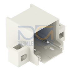 THR male header, 1.4 mm &Oslash; solder pin, angled, light gray