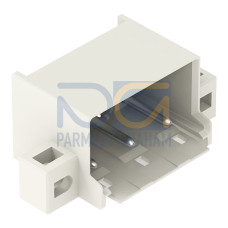 THT male header, 1.4 mm &Oslash; solder pin, angled, light gray