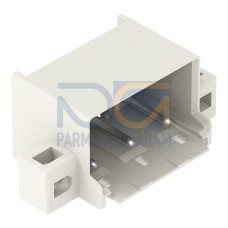 THR male header, 1.4 mm &Oslash; solder pin, angled, light gray