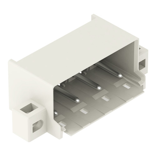 THT male header, 1.4 mm &Oslash; solder pin, angled, light gray