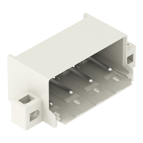 THR male header, 1.4 mm &Oslash; solder pin, angled, light gray