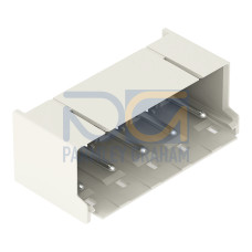 THR male header, 1.4 mm &Oslash; solder pin, angled, light gray