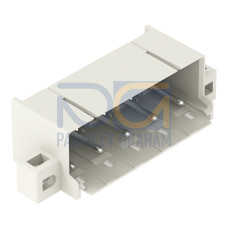 THR male header, 1.4 mm &Oslash; solder pin, angled, light gray