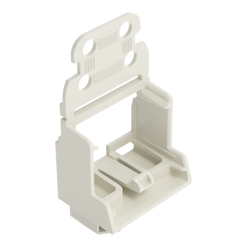 Mounting carrier with strain relief, for 10-wire connectors, 221 Series - 4 mm&sup2;, light gray
