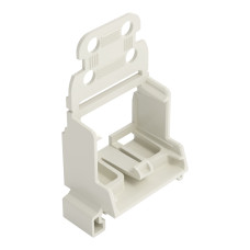 Mounting carrier with strain relief, for 10-wire connectors, 221 Series - 4 mm&sup2;, light gray