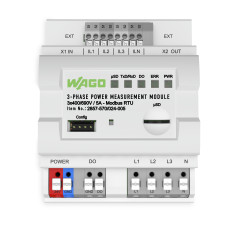 3-Phase Power Measurement Module, 3x277/480 V/RC, Modbus RTU, Digital output, Configuration via soft