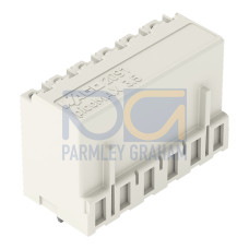 THT female header, straight, Pin spacing 3.5 mm, light gray