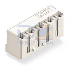 THR female header, straight, Pin spacing 7.5 mm, light gray