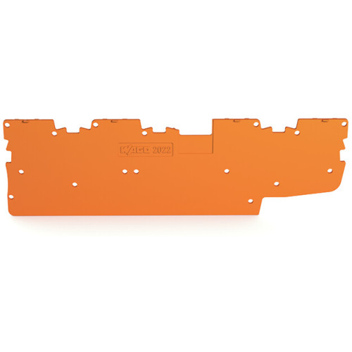 End plate, 1 mm thick, orange