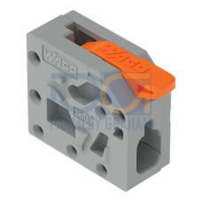 PCB terminal block, lever, 4 mm&sup2;, green